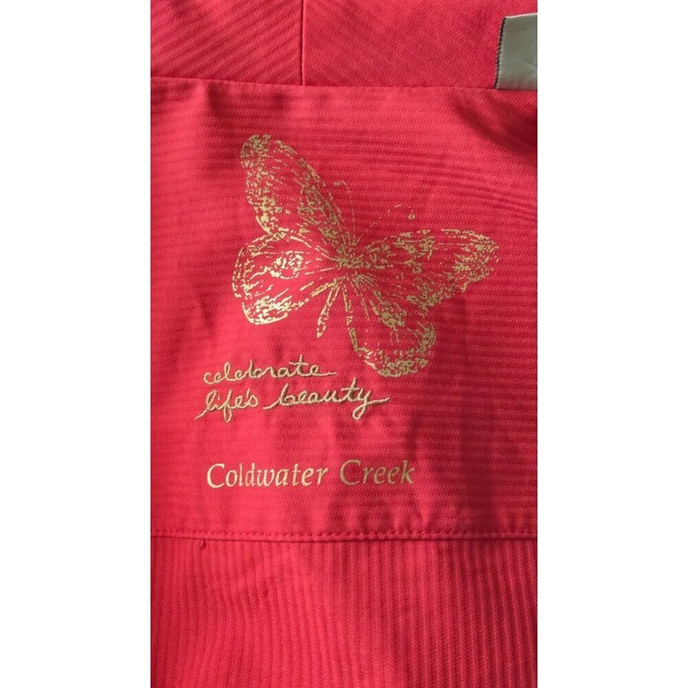 COLDWATER CREEK Celebrate Life's Beauty Coral Blazer Women's 12 - Picture 6 of 9